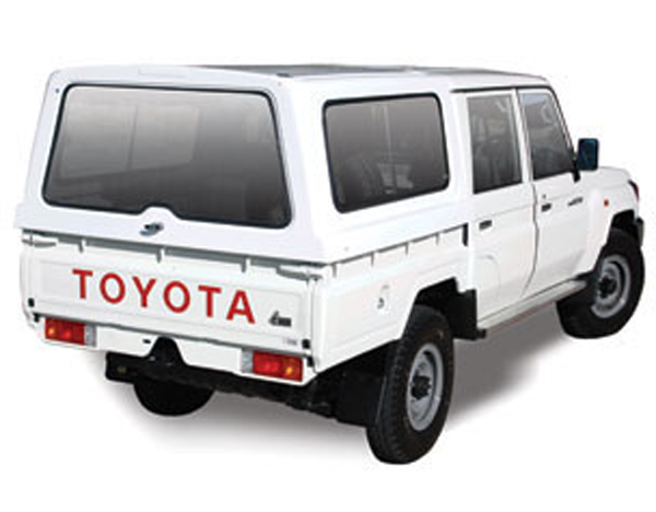 Toyota Land Cruiser Double Cab Canopy Beekman Lowline half door (2013-Latest)